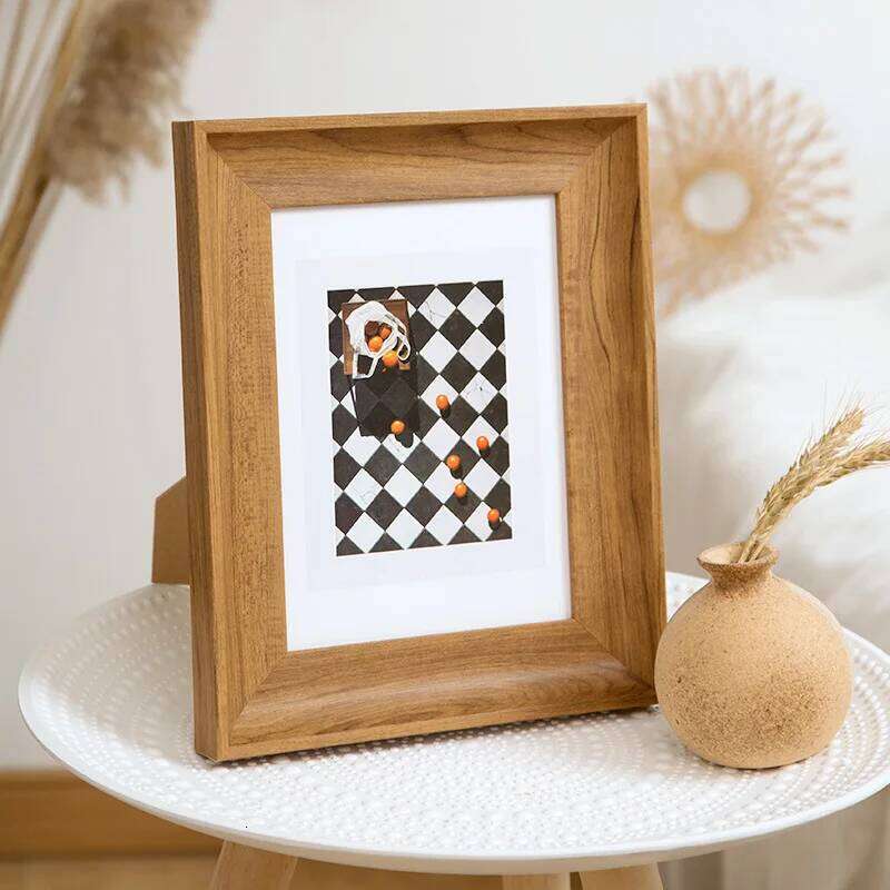 Minimalist Square Photo Versatile Display Album Wall Hanging Tabletop Use - Stylish Picture Frame for Home Decor S260205