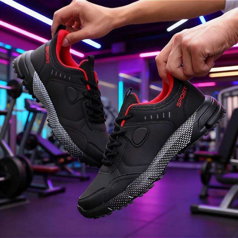 Casual for Men Pu Leather Trail Outdoor Hiking Mountaineering Camping Running Shoes Anti-slip Fashion Sneakers
