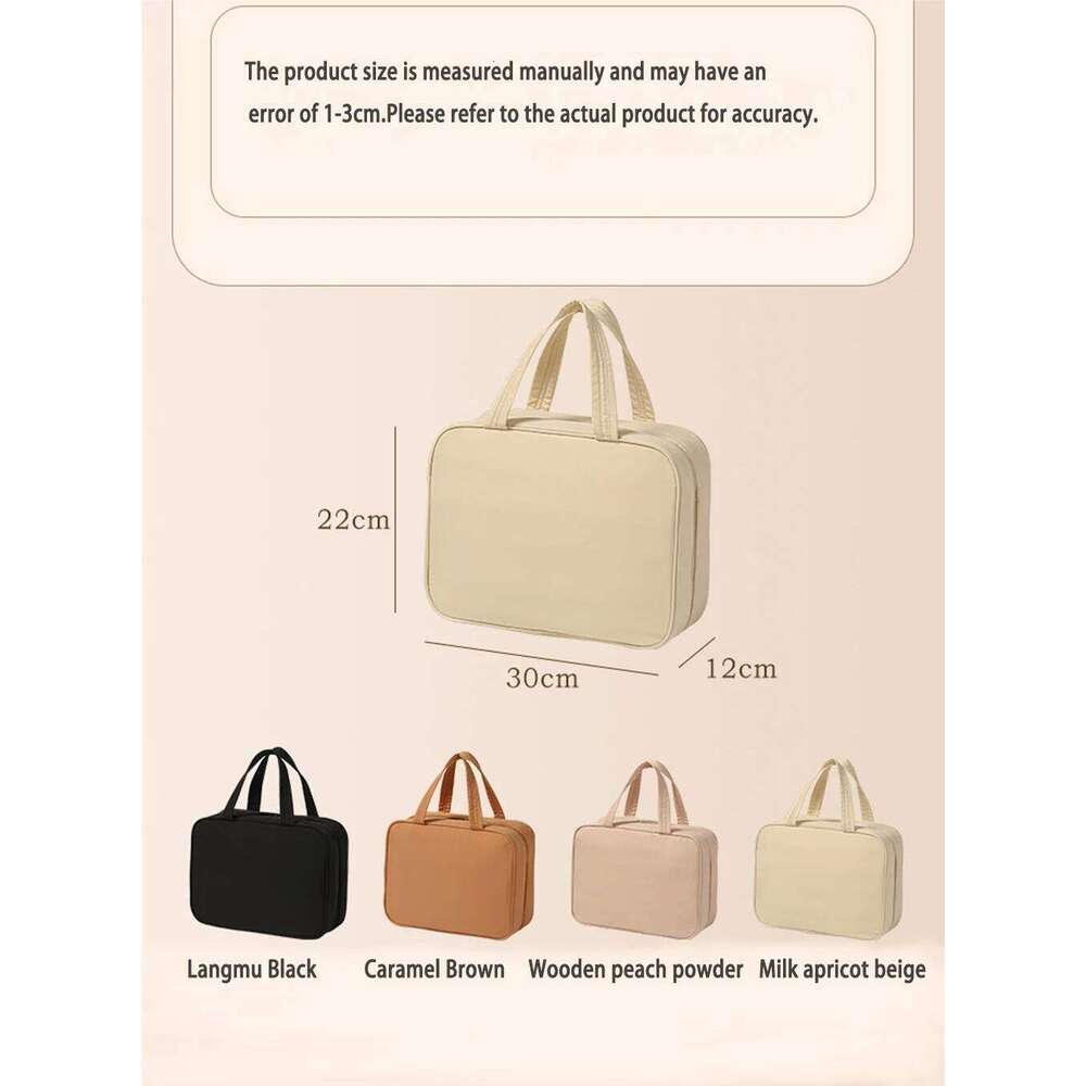 New Hanging Cosmetic Bag for Women Portable Makeup Organizer Large Capacity Travel Toiletry Storage Bags Y260206