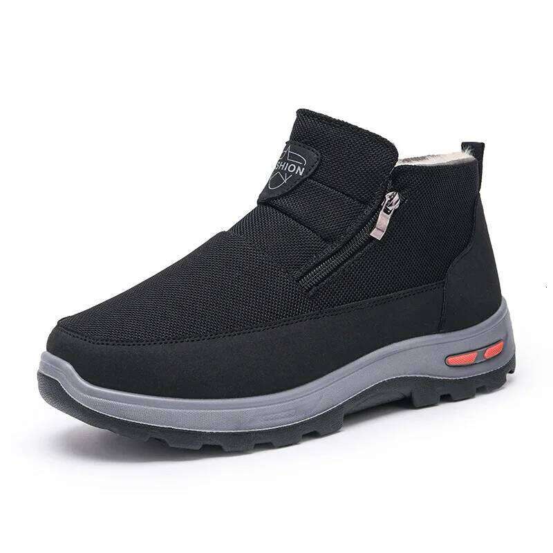 Men's autumn winter casual cotton shoes warm wear-resistant snow boots outdoor thick heels low-priced and free shipping