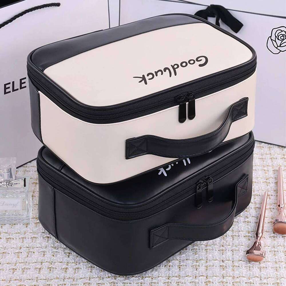 PU Bag For Women, Beauty Cosmetics Storage Bag, Makeup Brush Organizer, Business Travel Toiletries Sorting Bags Y260206