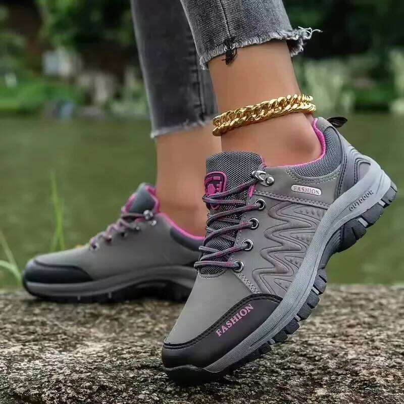Women's Comfortable Thick Soled Especially Mesh Anti Slip Durable Walking Shoes Outdoor Activities Hiking Travel Sneakers