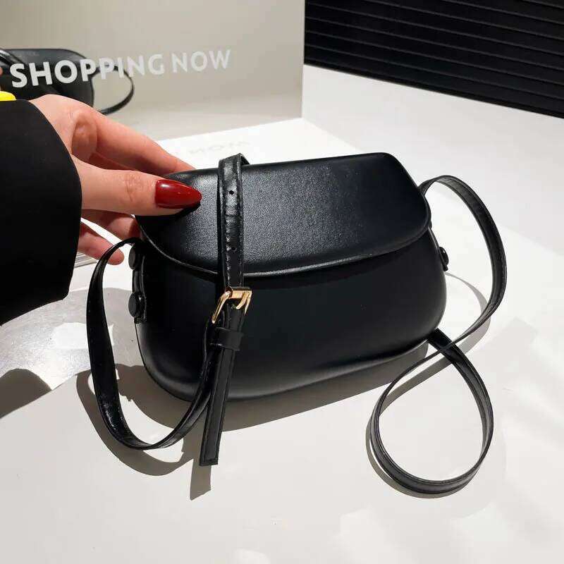 Women Mini High Quality PU Leather Shiny Shoulder Fashion Hard Flip Buckle Mobile Phone Bag Outing Coin Purse 2026 Y260205