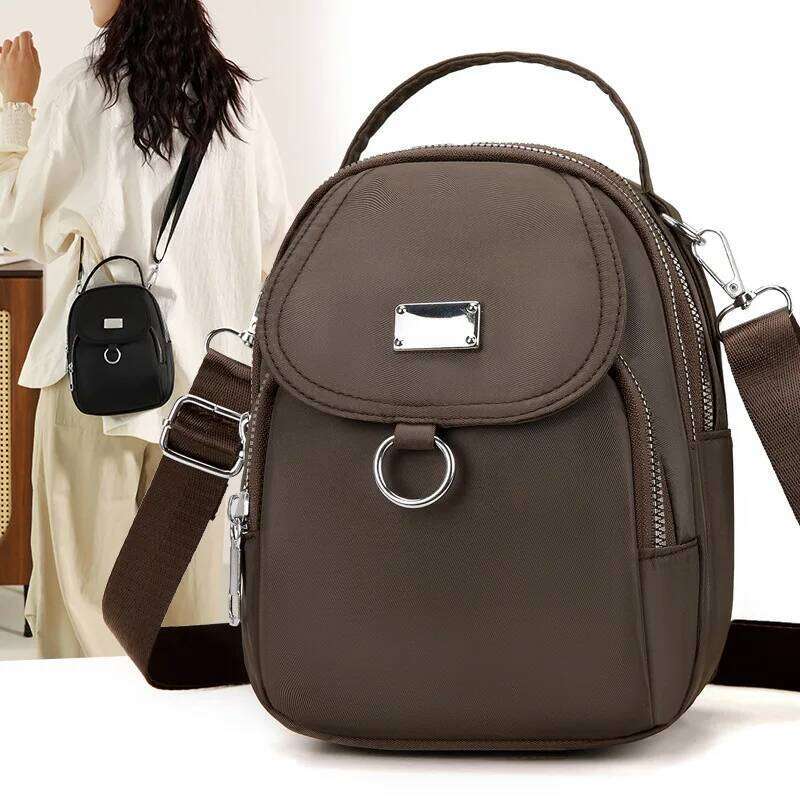Small Canvas Women's Crossbody Bag Fashionable High-End Shoulder Handbag Large Capacity Space for Stylish Storage XJ260129