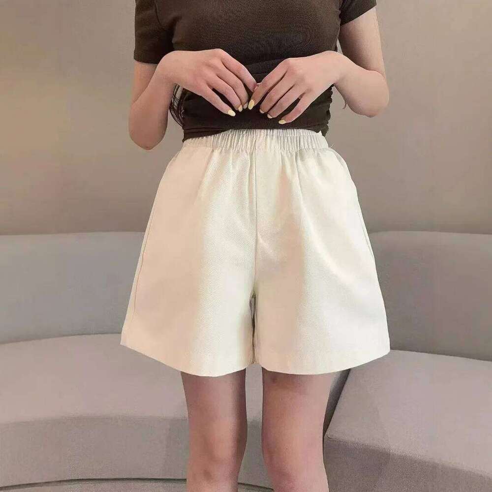 Summer New Women's Loose Fit Thin Washed Casual Pants Straight Leg Cotton Trousers Versatile Comfortable Shorts XJ260206