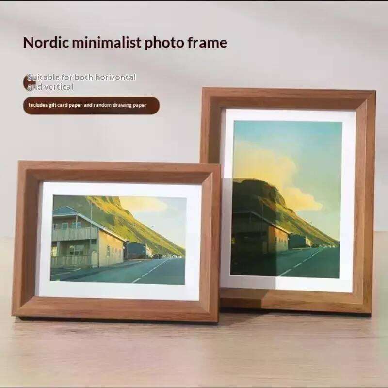 3pcs Black And White Wooden Photo Frame Poster Canvas Painting Desktop - Wall Or Tabletop Display Interior Decor S260205