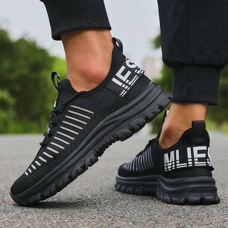 Men's Casual Outdoor Breathable Mesh Anti Slip Running Shoes Fashionable Neutral Versatile Tennis Sneakers Tenis Masculino