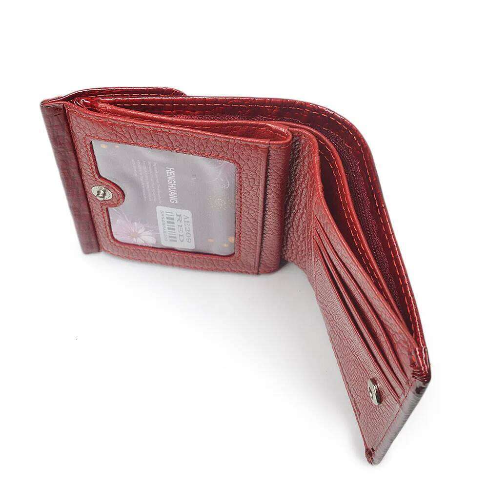 HH Women Wallet Patent Leather Lady Short Hasp Zipper Coin Card Holder Purse Mini Wallets Female Luxury Alligator Purses Clutch Y260206