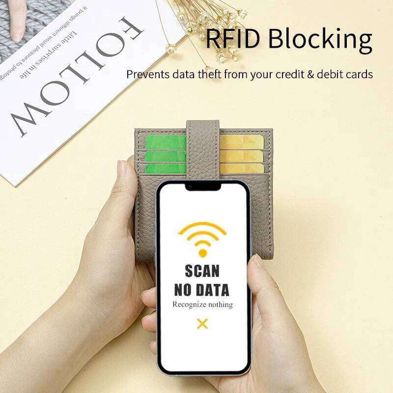 Genuine Leather Women RFID Blocking Ultra-Thin Mini Short wallet Small women's two-fold purse with 9 Cards Slots, 1 Coin pocket Y260206