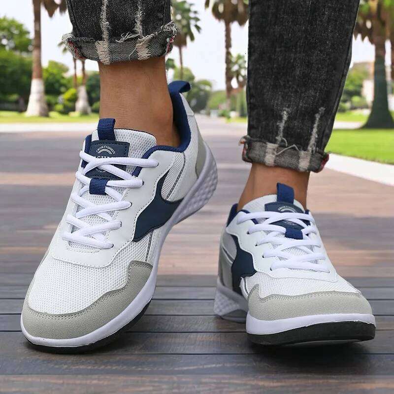 Men's Explosion Running Shoe Lightweight Walking Tenis Masculino Casual Skateboard Shoes Comfortable Classic Pu Leather Sneakers