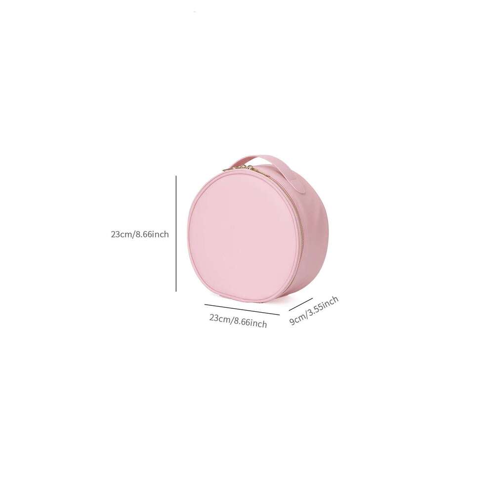 LED Illuminated Travel Makeup bag, USB Powered, Foldable Countertop Cosmetic Cases, PU Leather, with 3 Color Lighting Modes Y260206