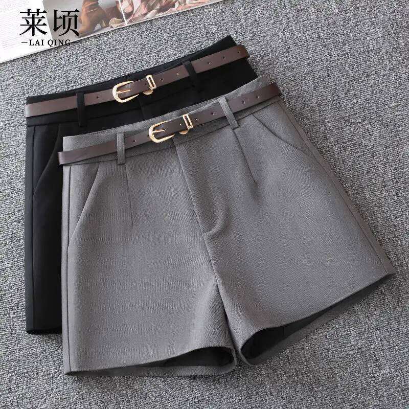 Women Clothing Summer Korean Fashion High Wiast Slim Suit Shorts Office Lady Elegant Business Casual Solid Pockets Short Pants XJ260206