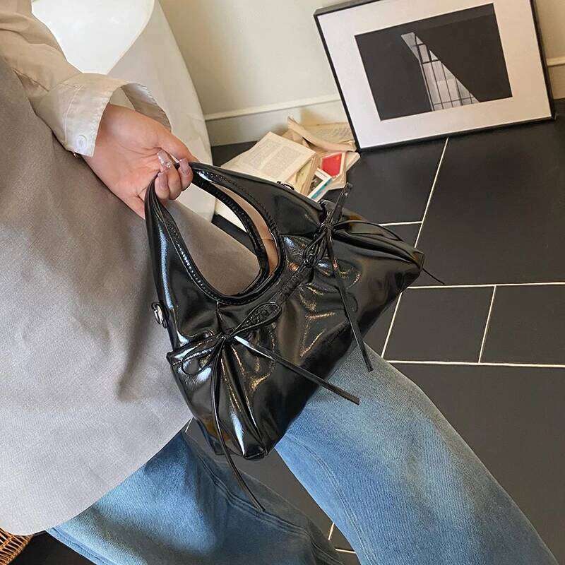 LFTSID Trendy Bow Shoulder 2025 Summer Yellow Underarm Daily Crossbody Bag Casual Ladies New in Handbags and Purses Y260205