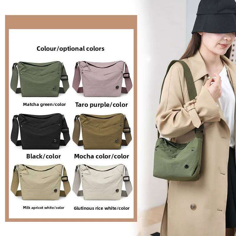 Women's Ultra Light Nylon Crossbody - Adjustable Strap, Zipper Closure, Fashionable Shoulder Bag for Daily Use XJ260129