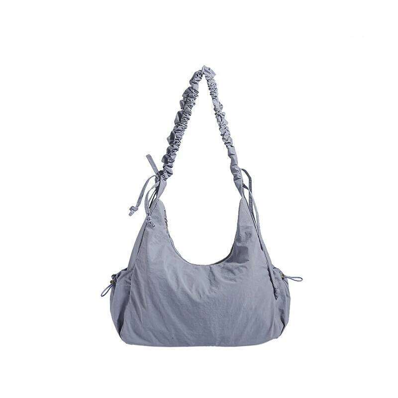 Fashion Large Capacity Nylon Bag Trend Versatile Style Leisure New Women's Shoulder Concise Sewing Thread Tote Bags Y260205