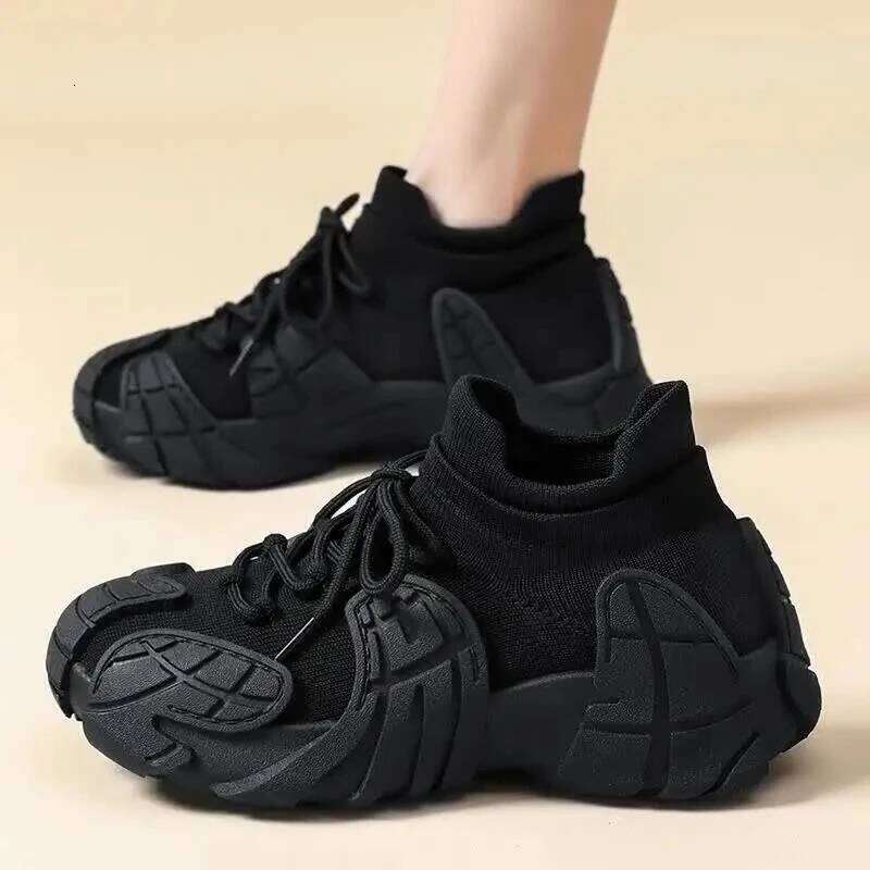 Women'S Spring And Summer New Trend Single Dopamine Comfortable Casual Thick Soled Height Increasing Sports Shoes