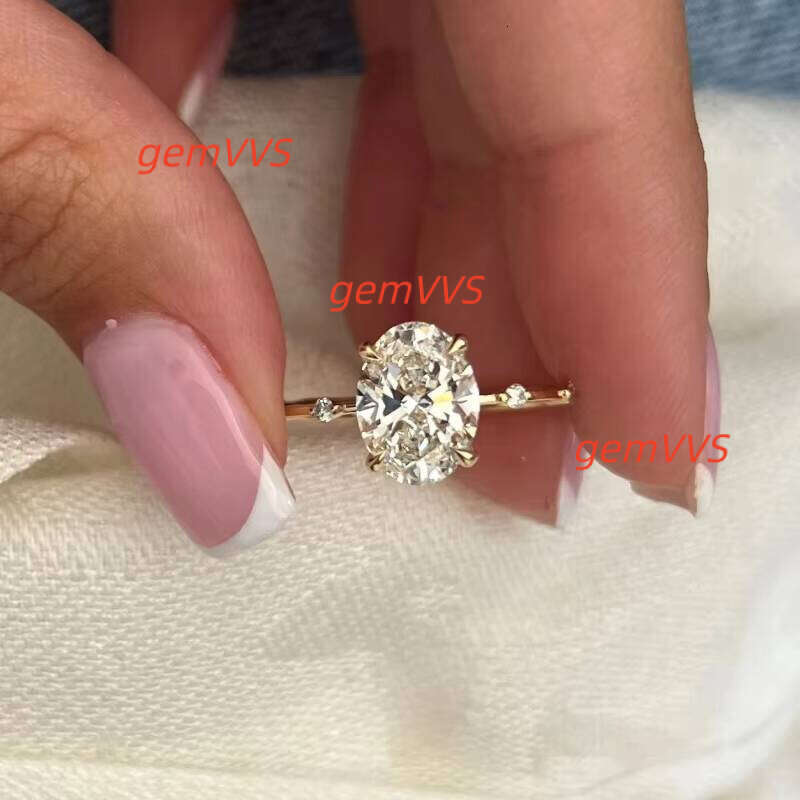 IGI Certified Lab Grown Diamond Ring CVD HPHT 0.5Ct To 5Ct For Men Women Engagement Wedding Customized 14K 18K Solid Gold