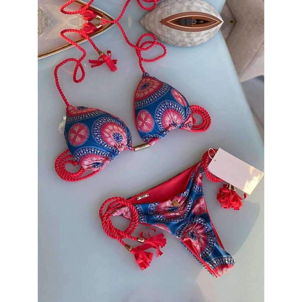 RUOTONGSEPT 2023 Braided Rope Bikini Women Swimwear Leopard Bikinis Set Sexy Biquini Swim Suit Push Up Swimsuit Female Beachwear Z260206