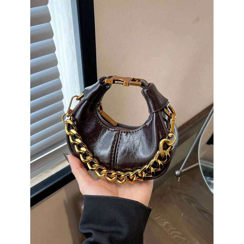 Fashionable Small Handbag, Minimalist Stylish Texture Elegant Style Shoulder Bag, New Casual Top Handle Bag For Women Y260205