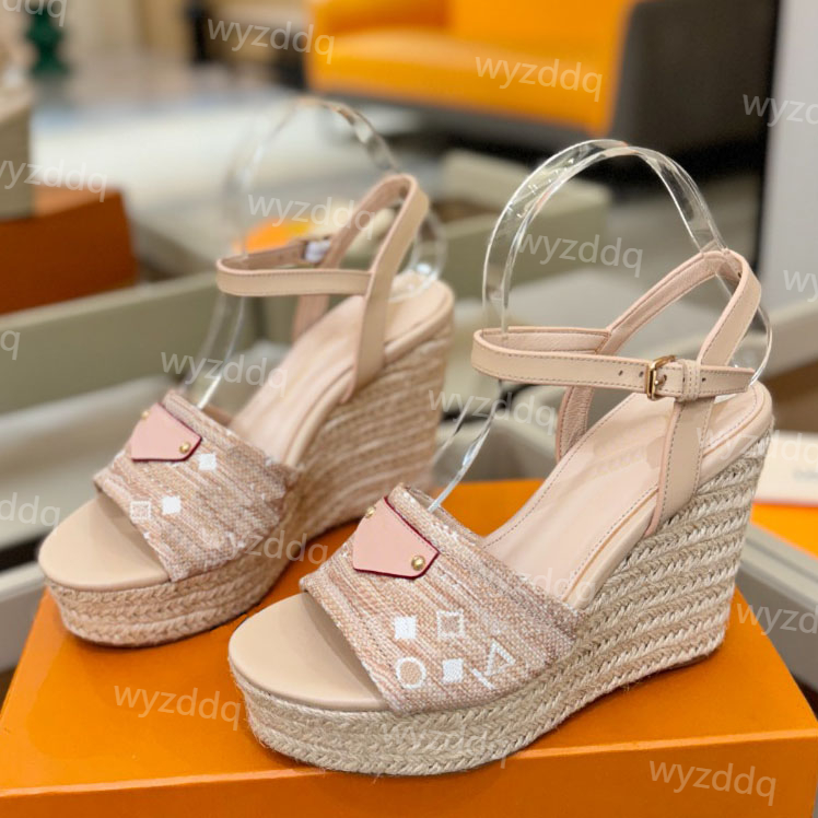 Designer Helios Wedge Sandal Runway platform espadrille sandals Casual Comfortable Height-Increasing Sandals