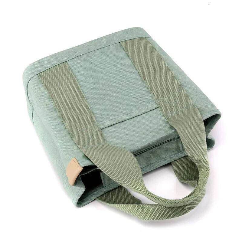 Handheld Thickened Canvas Mobile Phone Bucket Tote Small with Zipper Compartment Simple Shoulder Bag Birthday Gift XJ260129
