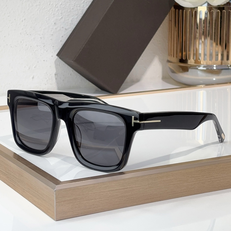 Designer Sunglasses For Women Men Retro Fashion Acetate Black Square Eyewear T1200 Luxury Sunglasses Outdoor Goggles UV400 Glasses With Box