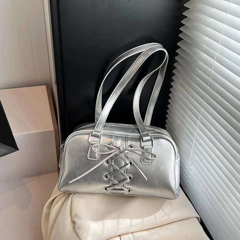 Large Capaci Women's Underarm Handbag 2025 New Autumn Winter Retro Single oulder Commuting Pillow Bag Y260205