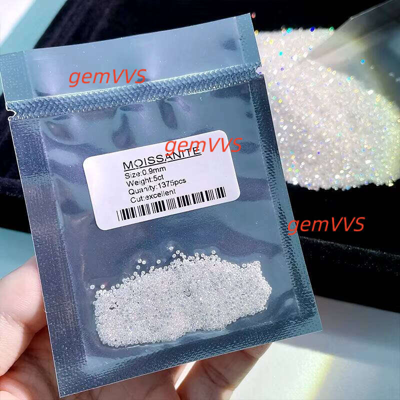 SICGEM White D Vvs1 Gra-Passed Small Size Melee Loose Moissanite