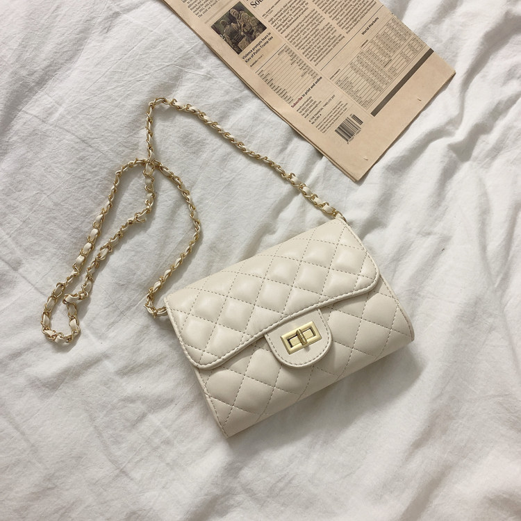 Women'S Bag New Fashion Rhombus Small Square Bag Mini Chain Bag Student Purse Crossbody Bag