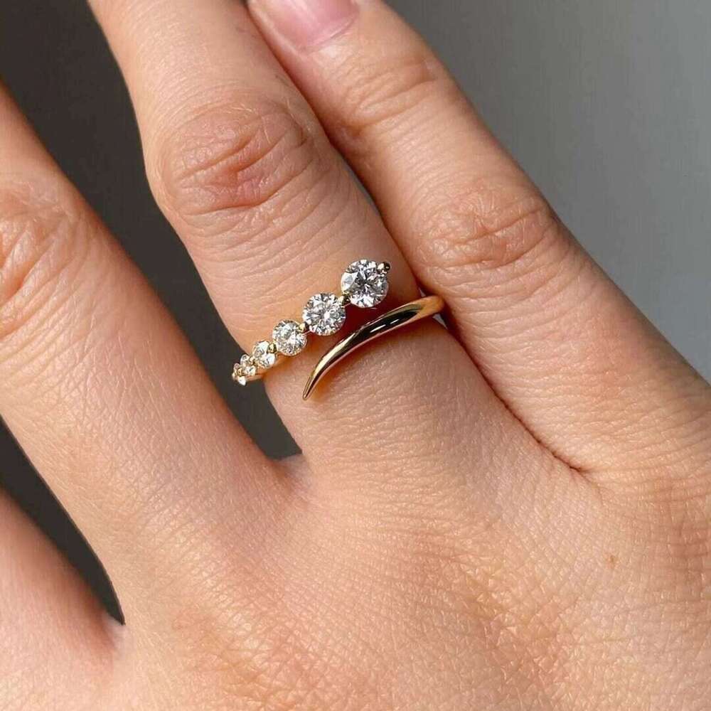 Direct Factory Supply 10K Solid Gold Moissanite Diamond Ring For Wedding & Daily Wear Use Available At Export Price