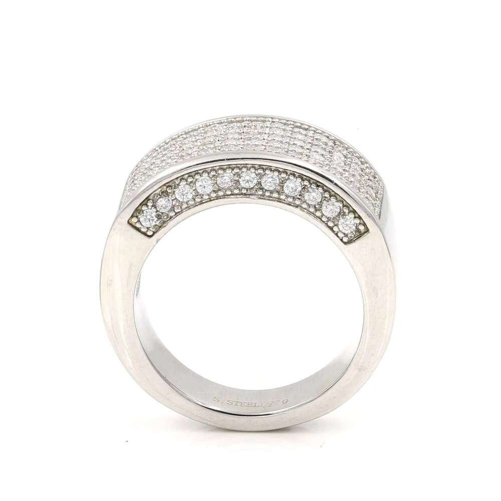 High Quality Fully Iced Out Moissanite Diamond Studded Fine Jewelry Rings for Gifting Options From India