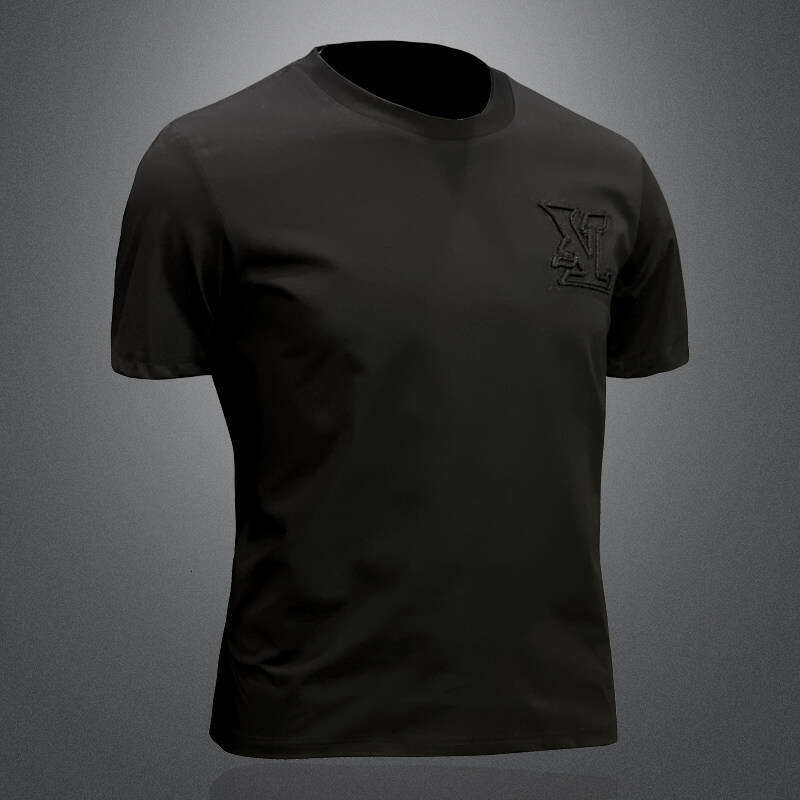 Men's Round Neck Short T-Shirt Hot Sale Versatile Base Half Sleeve 2026 Summer New Fashion Big Brand Embroidery 3D Design