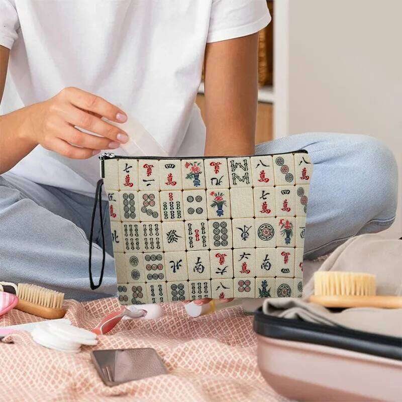 Wholesale Print Women's Lipstick Makeup Zipper Pouch Handbag Multi-functional Cosmetic Storage Bag Y260206