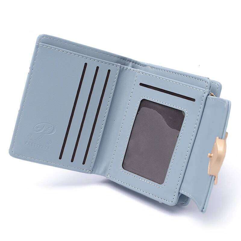 2024 New printed Korean version sweet street fashion school style cherry fruit zipper buckle all students coin wallet multi-card Y260206