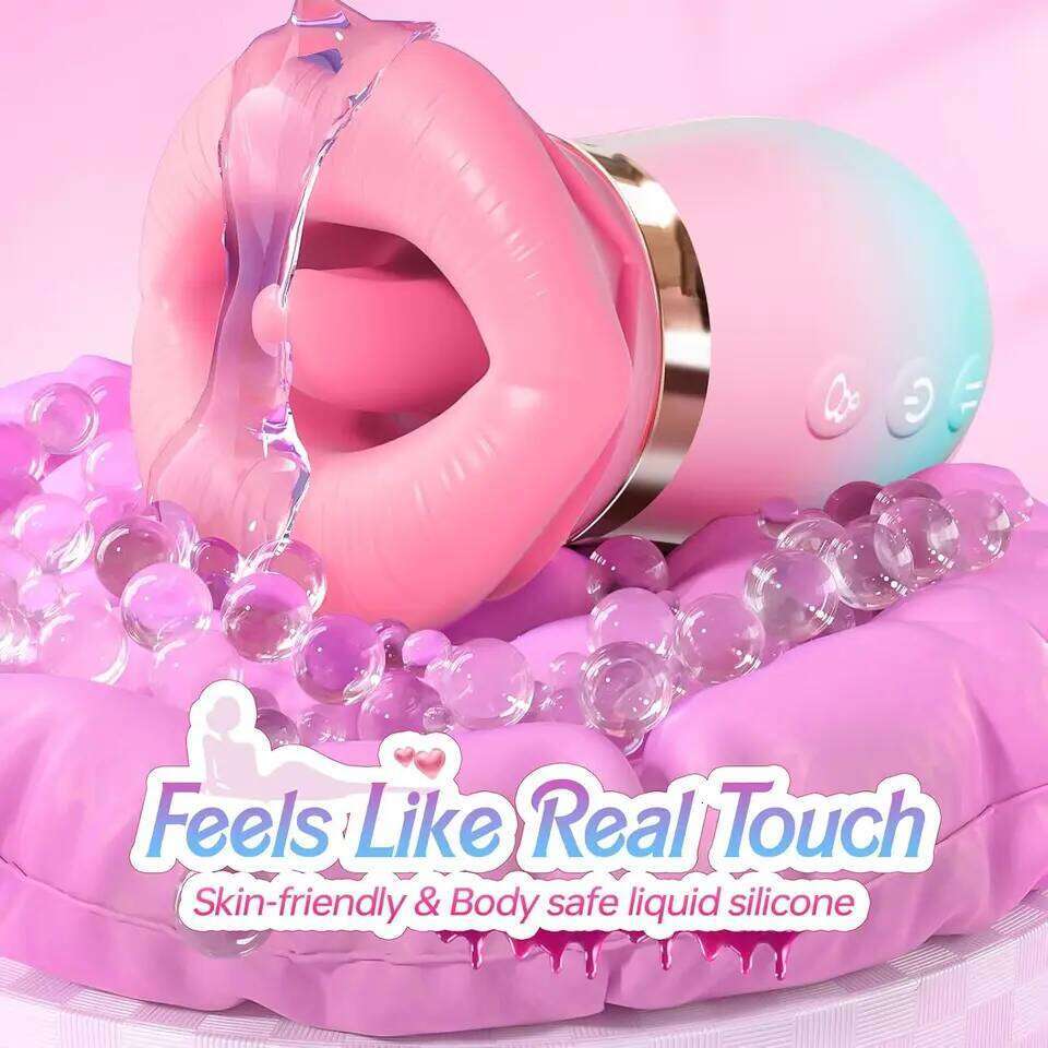 Sucking Vibrator Tongue Licking Sucker Female Oral Clitoris Nipple Stimulator APP Control Vibrating Vacuum Sex Toys for Couples 26L0206