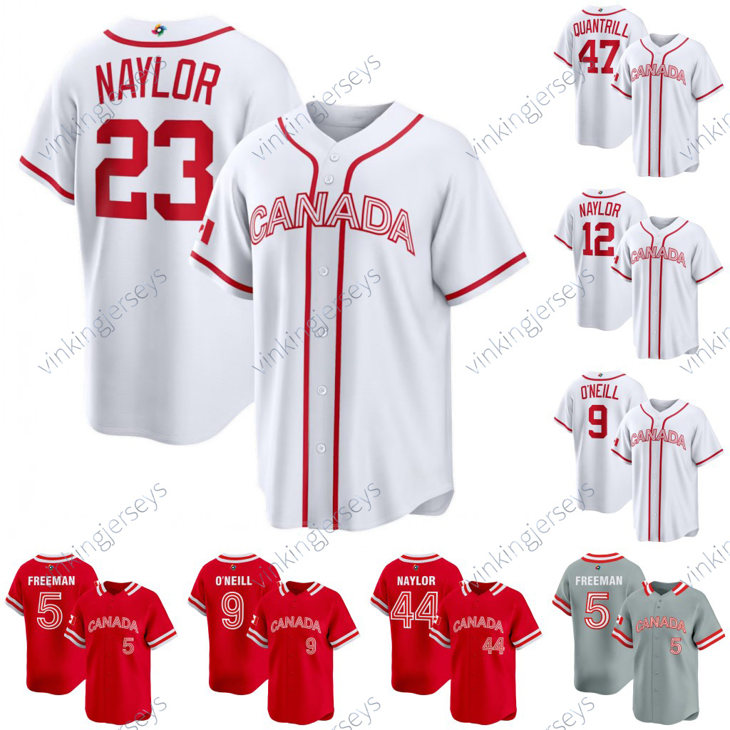 Team Canada 2026 WBC Jersey World Baseball Classic Freddie Freeman Bo Naylor Josh Naylor Otto Lopez Denzel Clarke Jacob Robson Tyler O'Neill Cal Quantrill