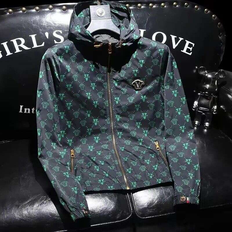 European High-End Casual Versatile Hooded For Men, Spring And Autumn New Trendy Slim Fit Youth Jacket