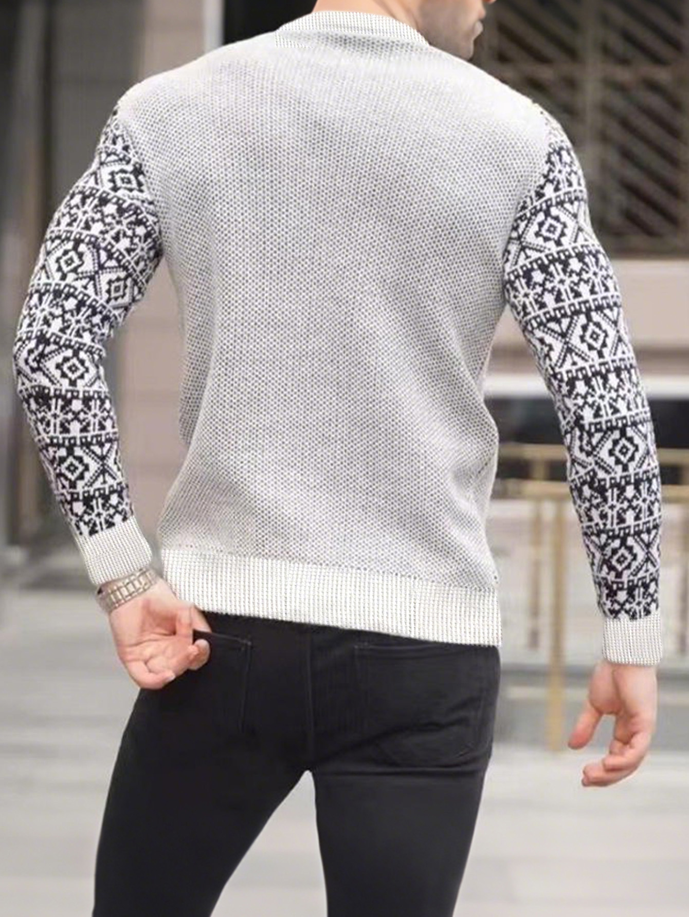 Men's Waffle Knit Long Sleeve Base Layer T-Shirt, Pullover 2-Piece Casual Set, Premium Feel Men's Loungewear