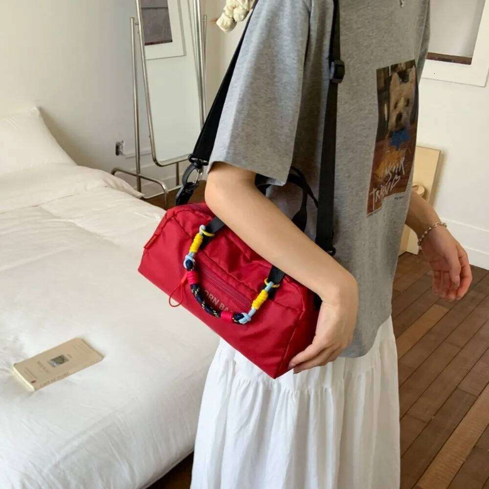 Simple Lightweight Bowling Leisure Adjustable Strap Nylon Crossbody Bag Large Capacity Casual Women's Handbags Outdoor XJ260129