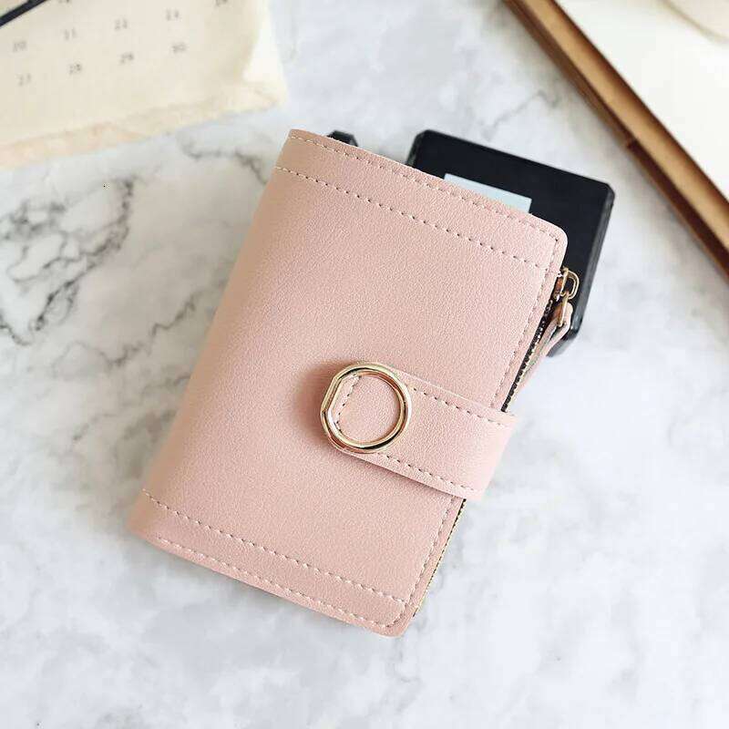 New Fashion Short Women's Wallet Zipper Card Holder Cute Female Coin Purse High Quality PU Wallets For Girls Y260206