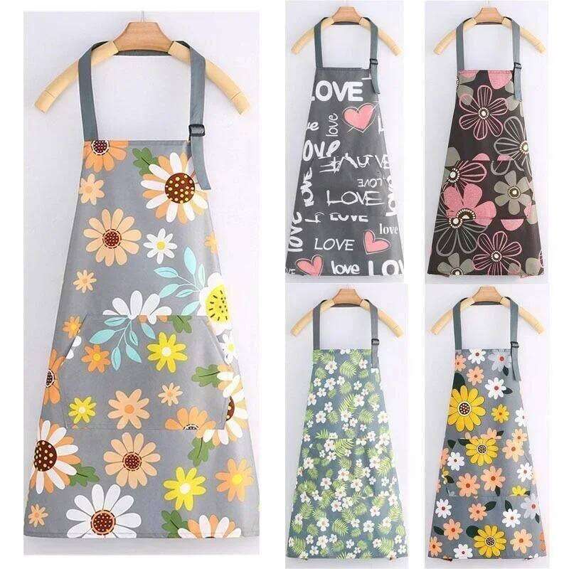 Adjustable Waterproof Kitchen for Fashion Lovely Cooking Coffee Baking Oil-Proof Anti-dirty Aprons Restaurant Supplies S260205