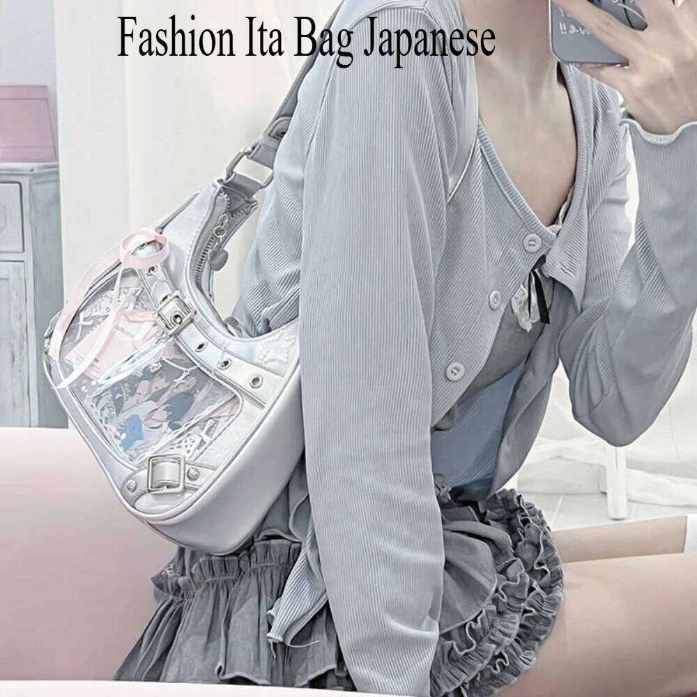 2025 New Fashion Ita Japanese Cute Transparent Versatile Shoulder Bags Bolso JK Uniform Bag Tote Handbag Y260205
