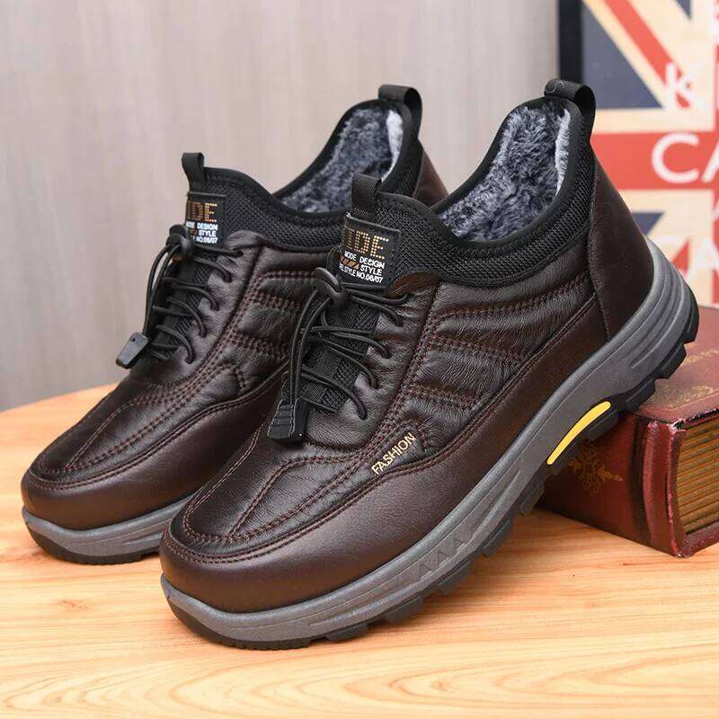 Men's winter snow boots with plush and thickened special price shoe bag shipping fee