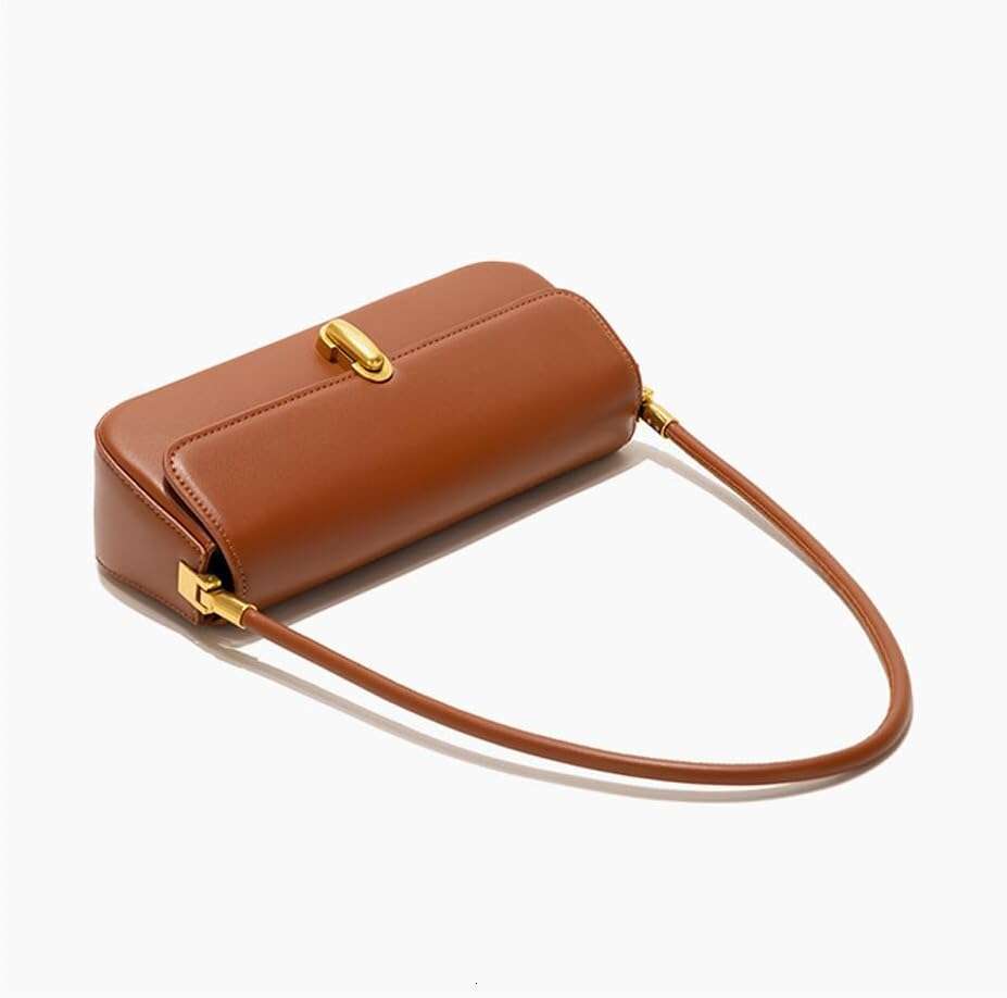 Small Shoulder For Women Vintage Leather Tote Clutch Purse Trendy Retro Mini Hobo Handbag Underarm Bag
