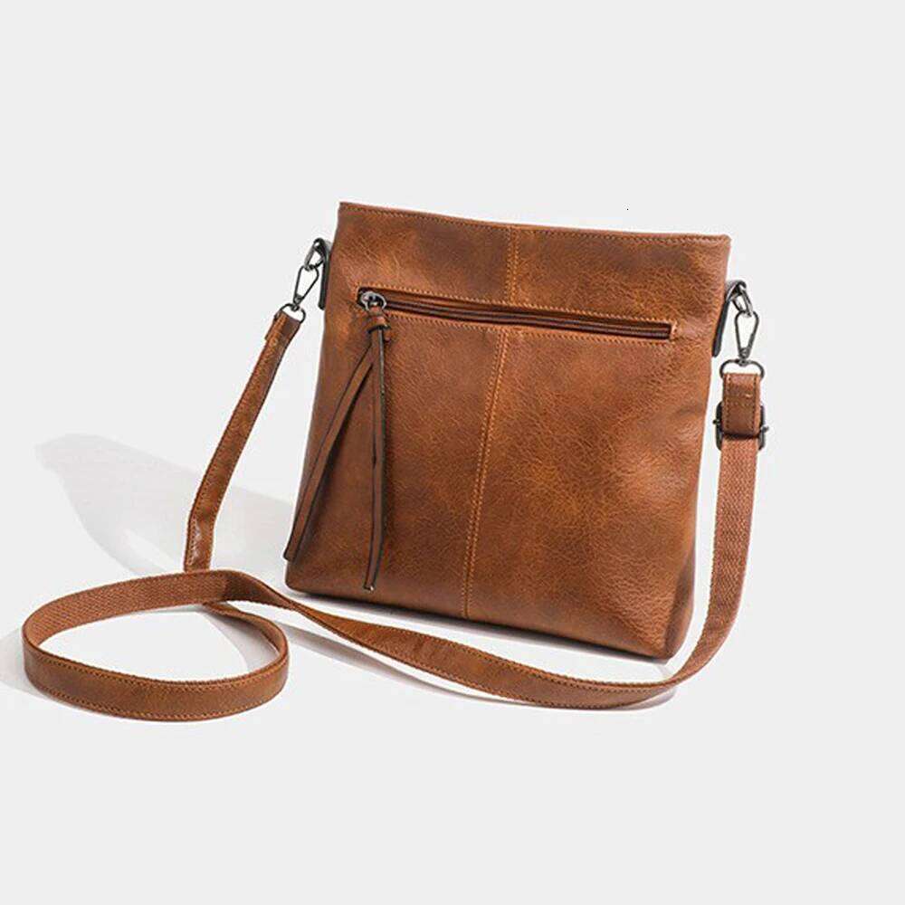 Fashionable new retro PU leather casual bag, men's and women's universal shoulder crossbody bag XJ260129