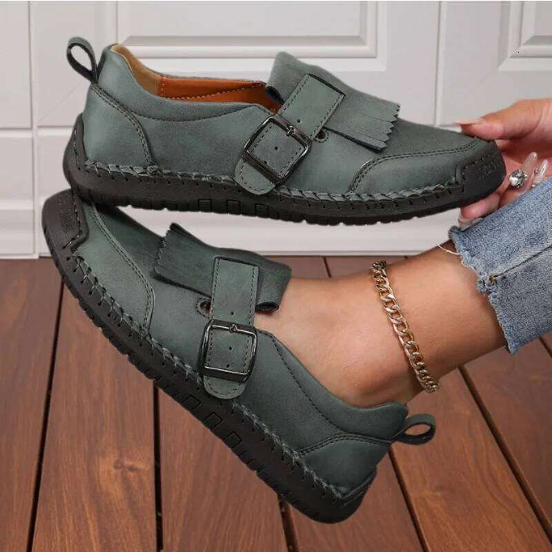 Sneakers for Women Casual Comfortable Lace Up Leather Flat Loafers New Summer Mom Slip on Shoe Mujer Zapatos Chaussure Femme