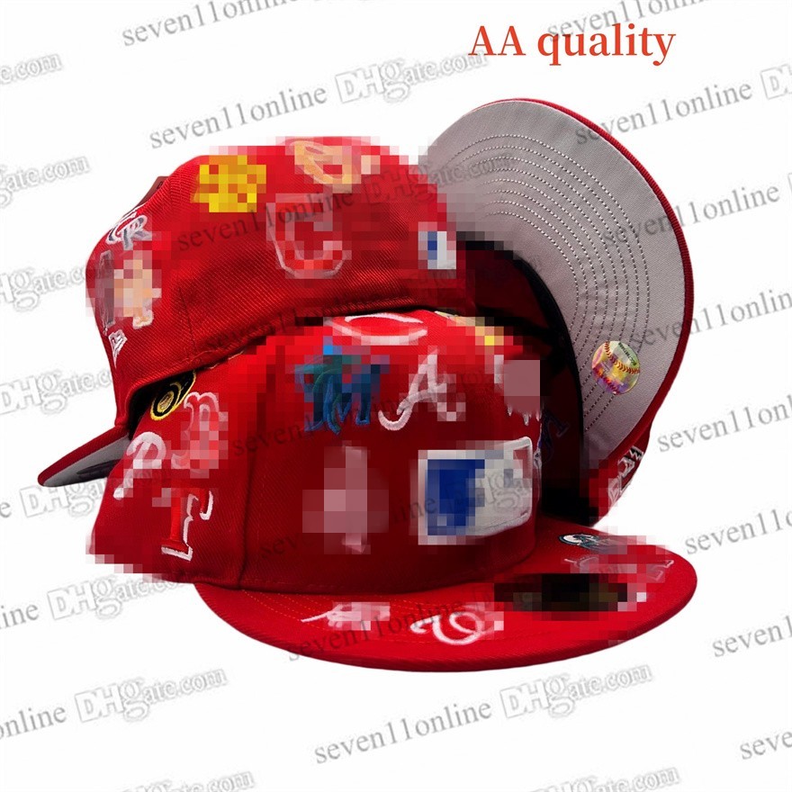 Designer Baseball Fitted Hat Cute Funny Angels Vintage Street Caps Atlanta Letter stitched upside-down Patched Full Closed Caps all star Sport hats gorras FB9-01