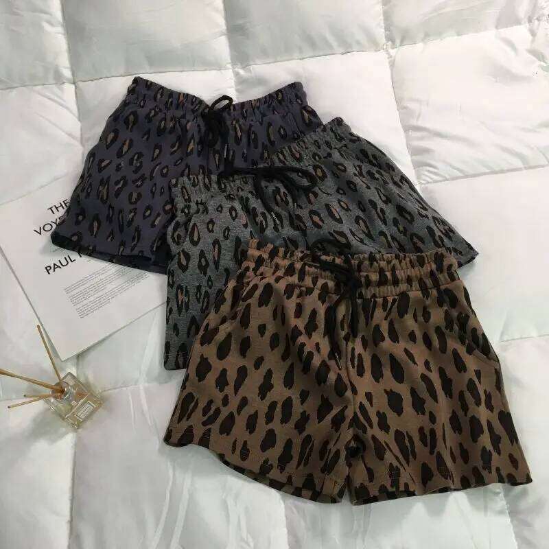 2025 New Bottoms Sexy Leopard Print Women Pantalones Cortos De Mujer High Waist Casual Fashion Summer Oversized Shorts XJ260206
