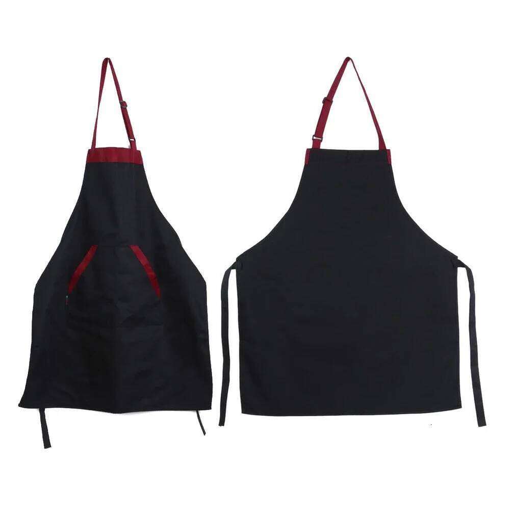Unisex Halterneck Cooking Baking Catering Home House Apron Aprons with 2 Pockets Kitchen Accessories S260205