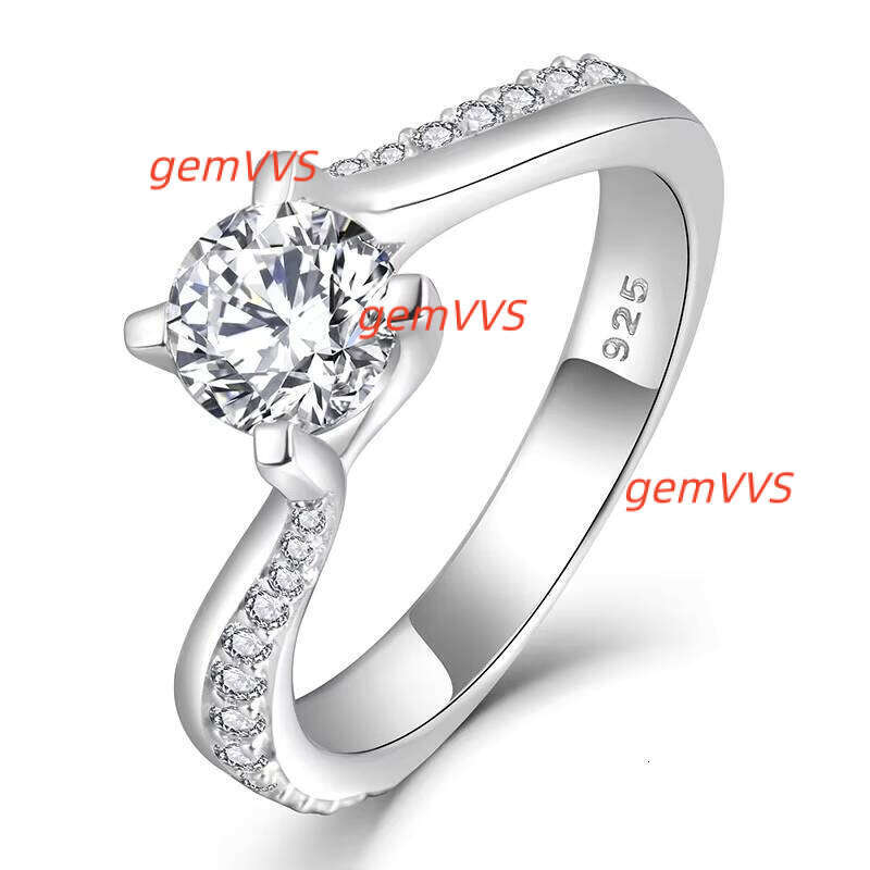 Custom 925 Sterling Silver Moissanite Wedding Ring Latest Design For Women Unique Engagement Jewelry